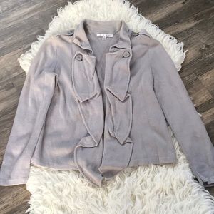 Light gray cardigan
